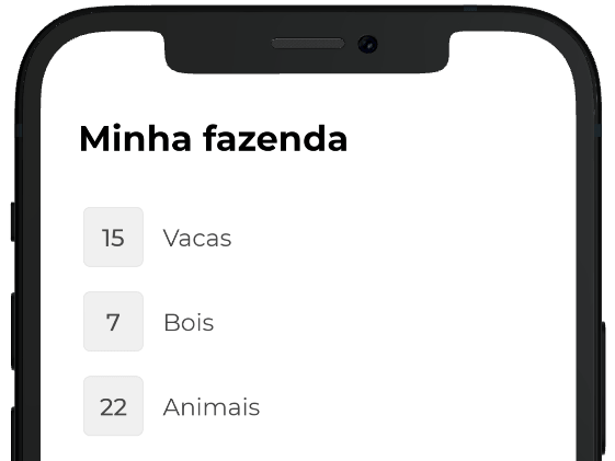 Tela inicial do aplicativo Inbov